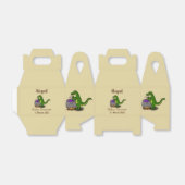 Funny green alligator kook cartoon bedankdoosjes (Uitgevouwen)