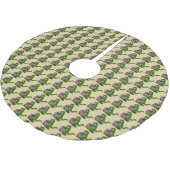 Funny green alligator kook cartoon kerstboom rok (Gekanteld)