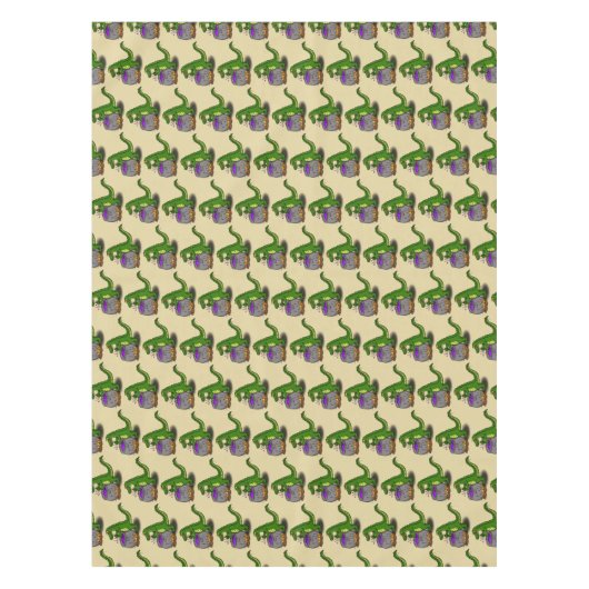 Funny green alligator kook cartoon tafelkleed (Voorkant)