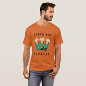 Funny Green Bay Alpacas Sports Team T-shirt (Voorkant volledig)