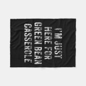 Funny Green Bean Cerole Thanksgiving Dinner Gift  Fleece Deken (Voorkant (Horizontaal))