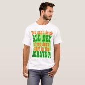 Funny Green Beer Day Drink T-shirt (Voorkant volledig)