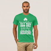 Funny Green Beer Day Drink T-shirt (Voorkant volledig)