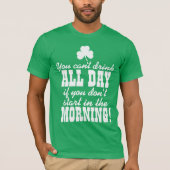 Funny Green Beer Day Drink T-shirt (Voorkant)