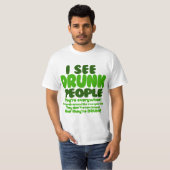 Funny Green Beer Day Humor T-shirt (Voorkant volledig)