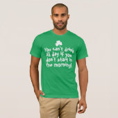 Funny Green Beer Day T-shirt (Voorkant volledig)