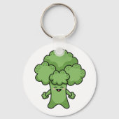 Funny Green Broccoli Sleutelhanger (Voorkant)
