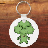 Funny Green Broccoli Sleutelhanger (Voorkant)