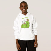 Funny green carnivorous pitcher planten cartoon (Voorkant volledig)