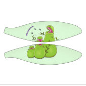 Funny green carnivorous pitcher planten cartoon basketbal (Panelen)
