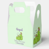 Funny green carnivorous pitcher planten cartoon bedankdoosjes (Geopend)