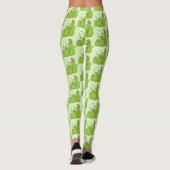 Funny green carnivorous pitcher planten cartoon leggings (Achterkant)