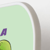 Funny green carnivorous pitcher planten cartoon pickleball paddle (Links Detail)