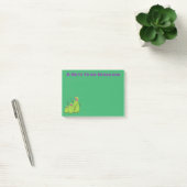 Funny green carnivorous pitcher planten cartoon post-it® notes (Kantoor)