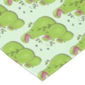 Funny green carnivorous pitcher planten cartoon tafelkleed (Gekanteld)