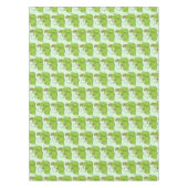 Funny green carnivorous pitcher planten cartoon tafelkleed (Voorkant)