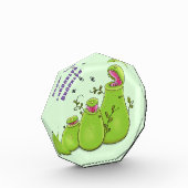 Funny green carnivorous pitcher plants cartoon fotoblokken (Links)