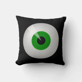 Funny Green Cartoon Monster Eye Eyball Pillow Kussen