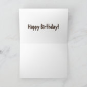 Funny green dimetrodon cartoon dinosaur kaart (Binnen)