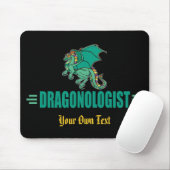 Funny Green Dragon Dragonoloog Muismat (Met muis)