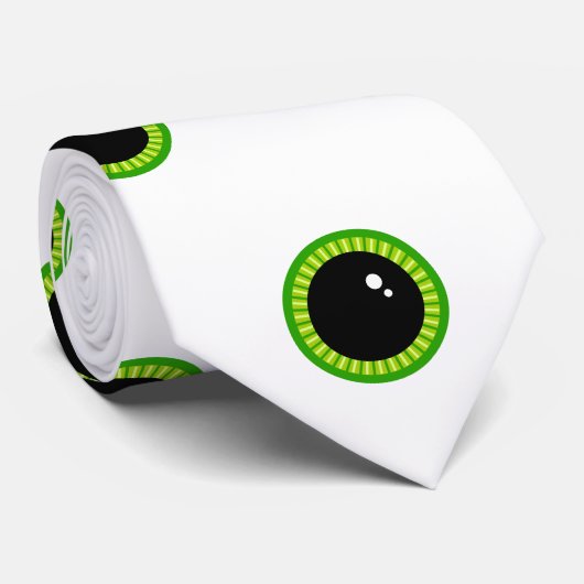 Funny Green Eyes Stropdas (Opgerold)