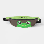 Funny Green Frog gepersonaliseerd Kind Heuptasje (Voorkant)