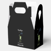 Funny green frog swatting fly cartoon bedankdoosjes (Geopend)
