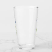 Funny green frog swatting fly cartoon glas (Links)