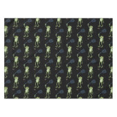 Funny green frog swatting fly cartoon tafelkleed (Voorkant (Horizontaal))