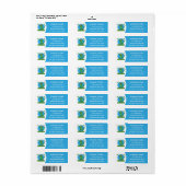 Funny green glimlach animated iguana lizard etiket (Full Sheet)