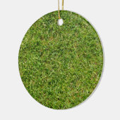Funny Green Grass Lawn Keramisch Ornament (Links)