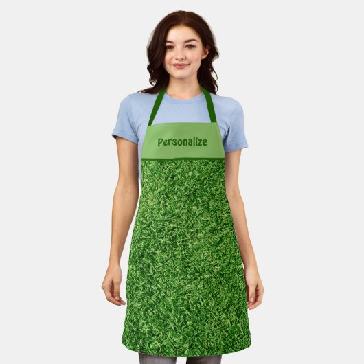 Funny Green Grass Lawn Schort (Gedragen)