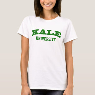 Funny Green Kale Universiteit Parody College Vegan T-shirt
