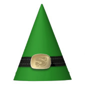 Funny Green Kerstmis Elf Monogrammed Pet Feesthoedjes (Voorkant)