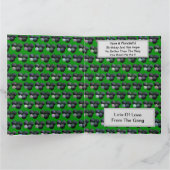 Funny Green Lawn Bowls, Birthday Kaart (Binnen)