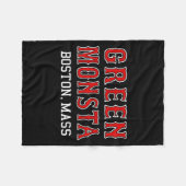 Funny Green Monstah Boston M New England  Fleece Deken (Voorkant (Horizontaal))