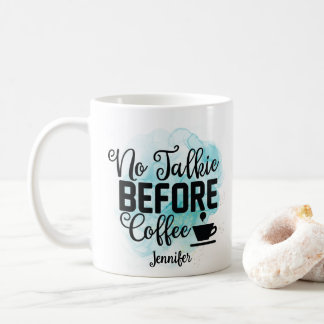 Funny Green No Talkie voor koffie Mok