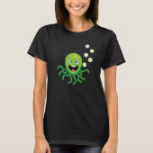 Funny green octopi t-shirt (Voorkant)