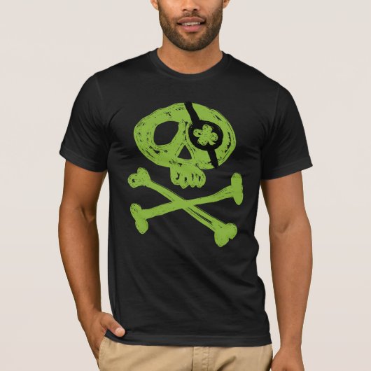 Funny Green Pirate T-shirt (Voorkant)