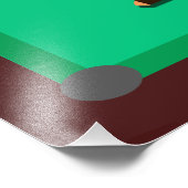 Funny Green Pool Table Snooker Dad Father's Day Foto Afdruk (Hoek)