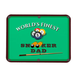 Funny Green Pool Table Snooker Dad Father's Day Magneet