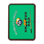 Funny Green Pool Table Snooker Dad Father's Day Magneet (Verticaal)