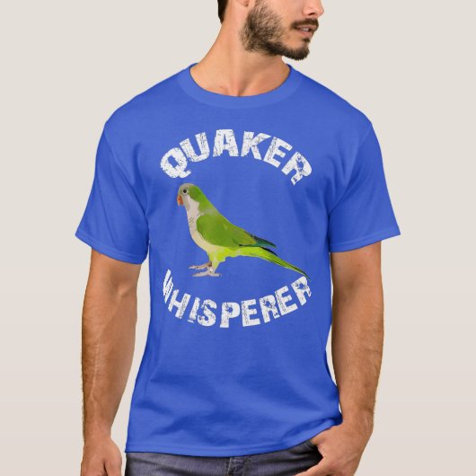 Funny Green Quaker Whisperer Parrot Bird Apparel T-shirt (Voorkant)