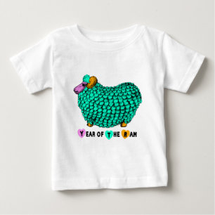 Funny Green Ram Chinese nieuwjaarsdierentuin B Whi