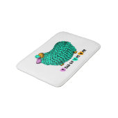 Funny Green Ram Chinese Year Zodiac Bath Mat (Gekanteld)
