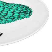 Funny Green Ram Chinese Year Zodiac Cutting Board Snijplank (Hoek)