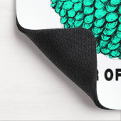 Funny Green Ram Chinese Year Zodiac Mousepad Muismat (Hoek)