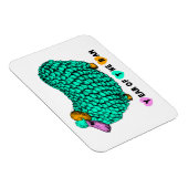 Funny Green Ram Chinese Year Zodiac P Magnet Magneet (Rechterzijde)