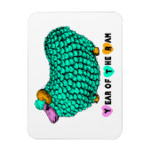 Funny Green Ram Chinese Year Zodiac P Magnet Magneet (Verticaal)
