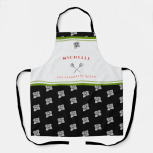 Funny Green Red Black The Spaghetti Queen Schort